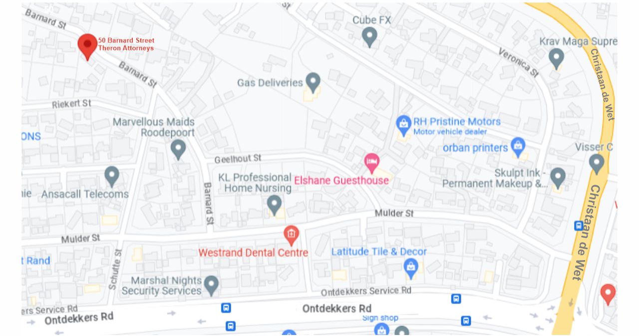 A map to our premises